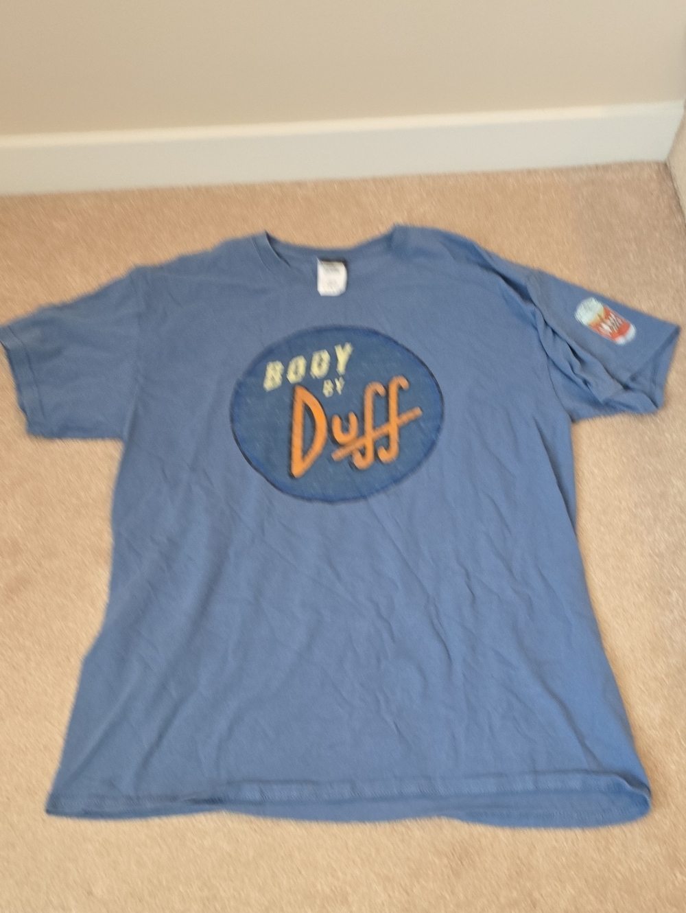 Official The Simpsons Body By Duff Beer Graphic Tee - Men's Large